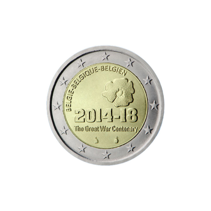 Belgique 2014 2 euro commémorative 100ème anniversaire 1ère guerre