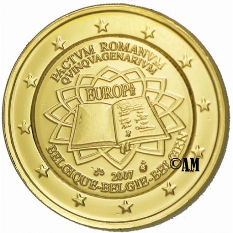 Belgique 2007 - 2 Euro Commémorative - Traité de Rome – pieces-et