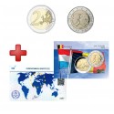 2 euros Belgique 2005 Union + carte commémorative