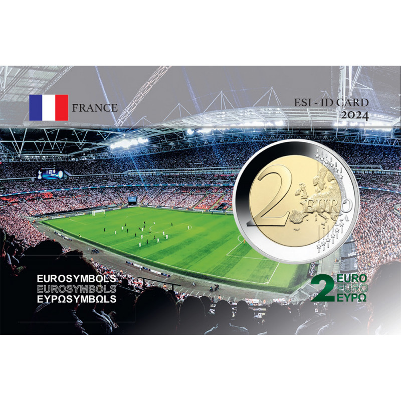 France 2021 Jeux Olympiques 2024 Football Carte commémorative