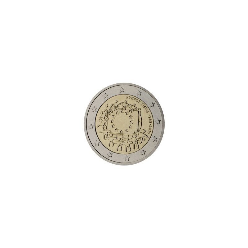 Série 23 x 2 euro commémorative 2015 - Drapeau + coffret de rangement