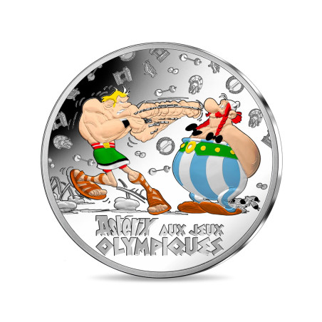 Monnaie de Paris 2024 10€ colorisée Argent BE -  Astérix aux jeux Olympiques- Qualité BE