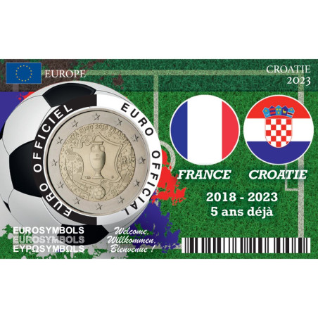 Coincard CROATIE 2023 Football – 2€ UEFA