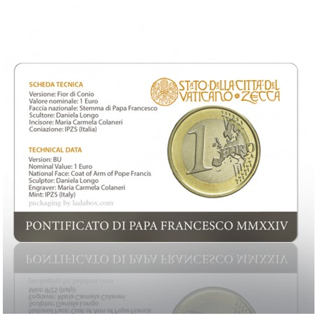 Vatican 2024 – Coincard 1 euro Saint-Père