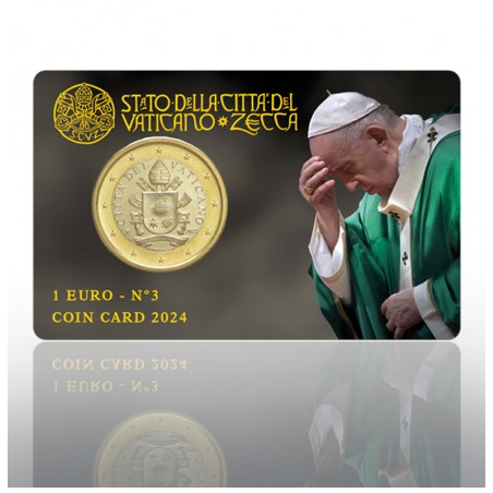 Vatican 2024 – Coincard 1 euro Saint-Père