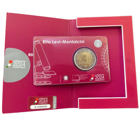 Italie 2024 - 2 euro Coincard BU– Rita Levi-Montalcini