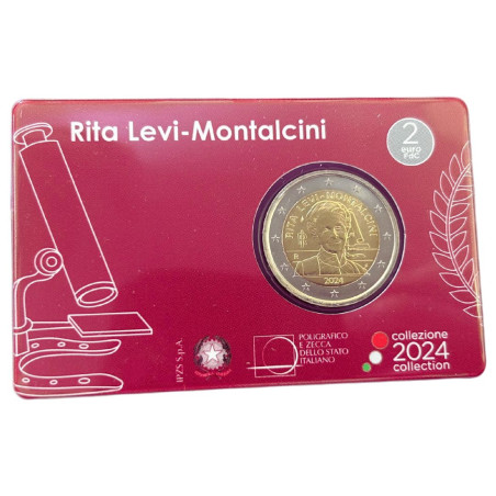 Italie 2024 - 2 euro Coincard BU– Rita Levi-Montalcini