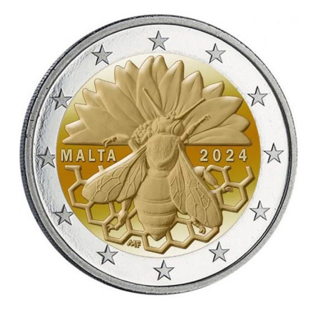 Malte 2024 - 2 euro commémorative  BU –  L'abeille Maltaise