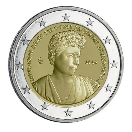 Grèce 2024 - 2 euro commémorative – Penelope Delta