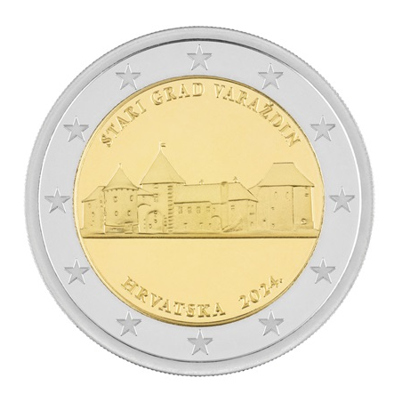 Croatie 2024 – 2 euro Coincard  "Château de Varazdin"