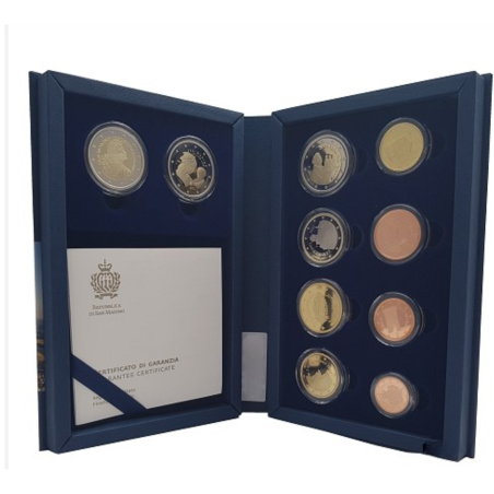 Coffret RARE BE Saint Marin 2024 - série complète + 2€ Ghirlandaio et 2€ droits civils