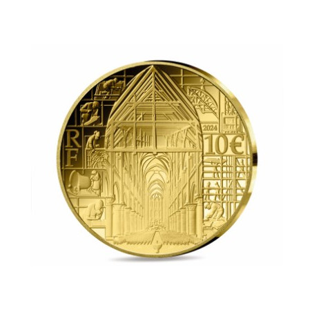 Monnaie de Paris 2024 - Notre Dame de Paris - 10€ Or