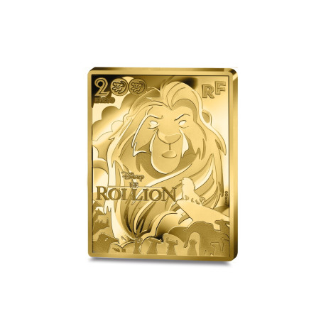 Monnaie de Paris 2024 - LE ROI LION  -200€ 1 oz Or BE