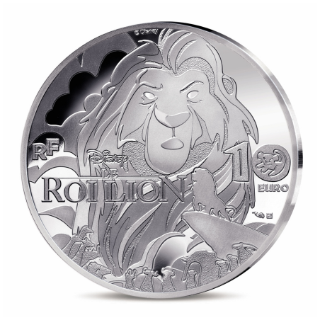 Monnaie de Paris 2024 - LE ROI LION -10€ Argent BE Colorisée