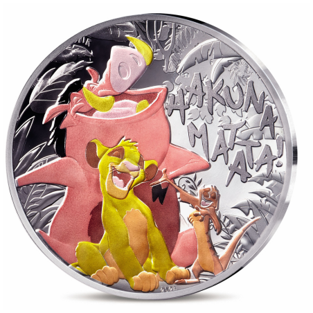 Monnaie de Paris 2024 - LE ROI LION -10€ Argent BE Colorisée