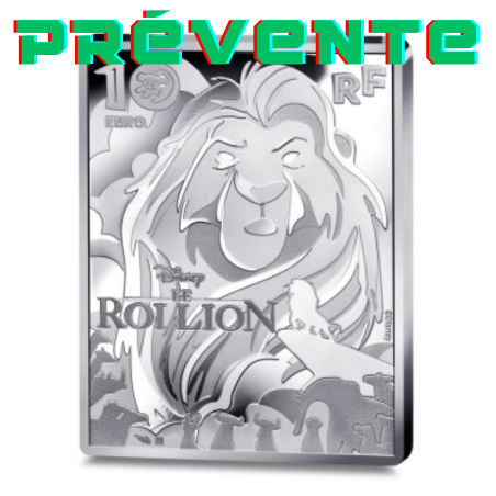 Monnaie de Paris 2024 - LE ROI LION -10€ Argent BE