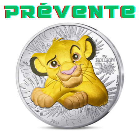 Monnaie de Paris 2024 - LE ROI LION -10€ Argent - Le Roi Lion