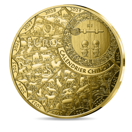 Monnaie de Paris 2025- Année du Serpent 50€ Or 1/4 oz. BE