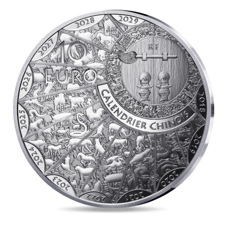 Monnaie de Paris 2025-  Année du Serpent 10€ Argent BE