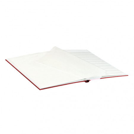 Classeur pour timbres STANDARD avec 16 pages blanches, 230 x 305 x 15 mm, rouge