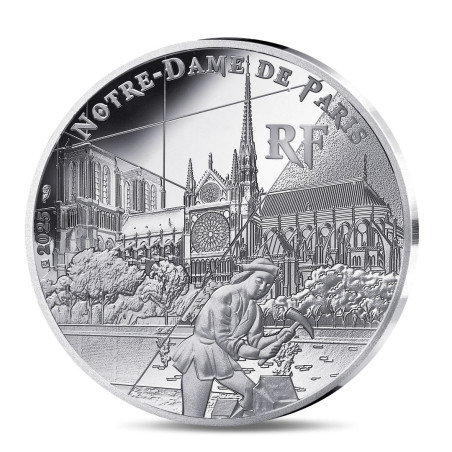 Monnaie de Paris 2025-UNESCO-10€ Argent BE Notre-Dame